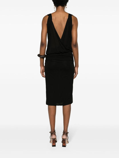 Saint Laurent V-necked mini dress