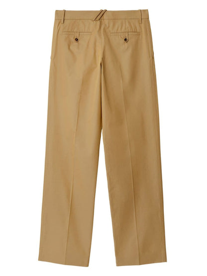 Burberry Straight-leg cotton trousers