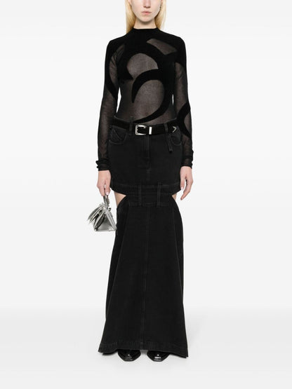 The Attico Denim skirt
