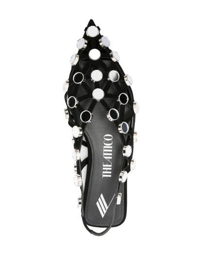 The Attico ''Grid'' Black Ballerina
