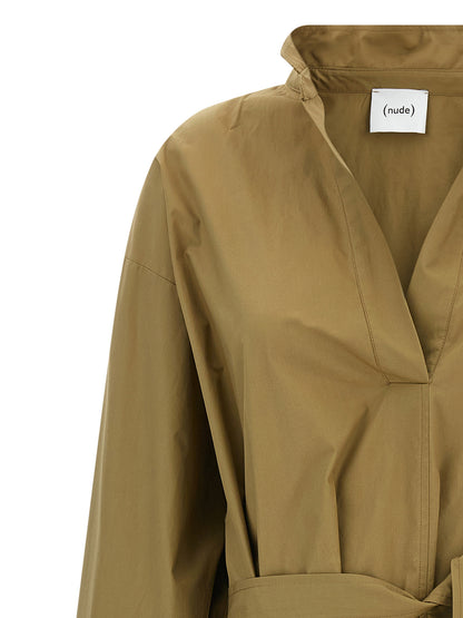 Nude Chemisier Dress
