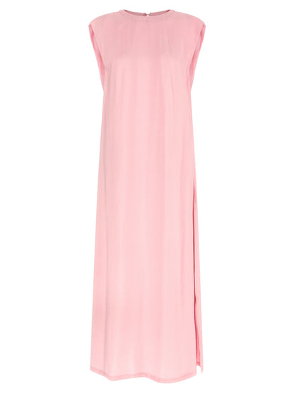 Nude Round-neck Dress