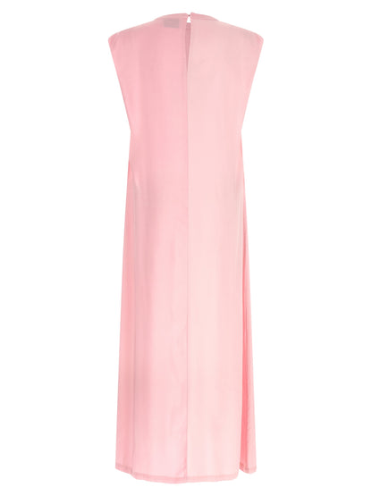 Nude Round-neck Dress