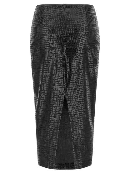 Nude Sheath Skirt