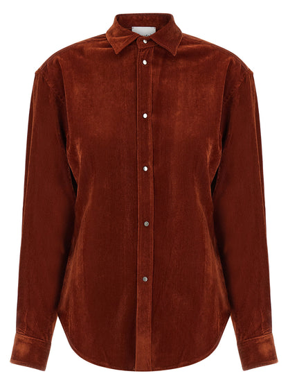 Nude Velvet Shirt