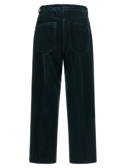 Nude Velvet Pants