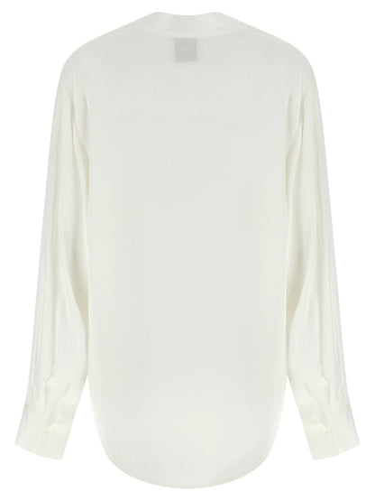Nude V-neck Blouse