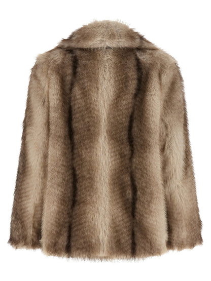 Nude Faux Fur Jacket