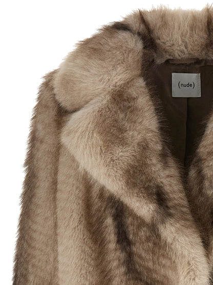 Nude Faux Fur Jacket