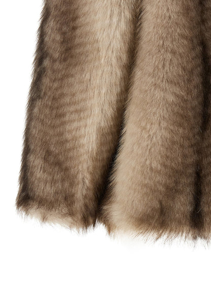 Nude Faux Fur Jacket