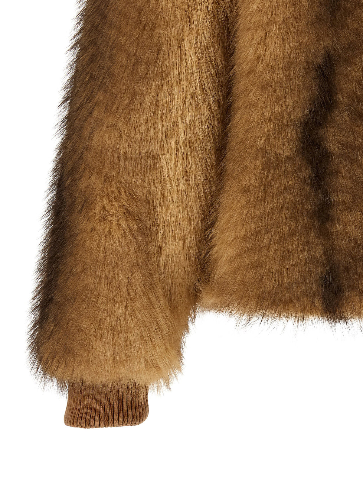 Nude Eco-fur Long Hair