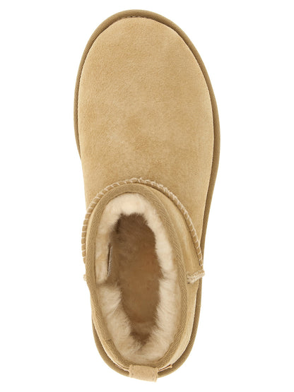 UGG Classic Ultra Mini Beige Ankle Boots