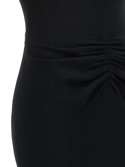 Victoria Beckham Gathered Waist Midi Dress