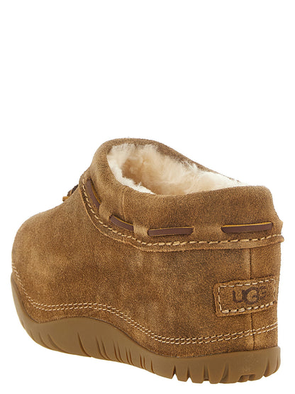 UGG Brown Bucked Sabots