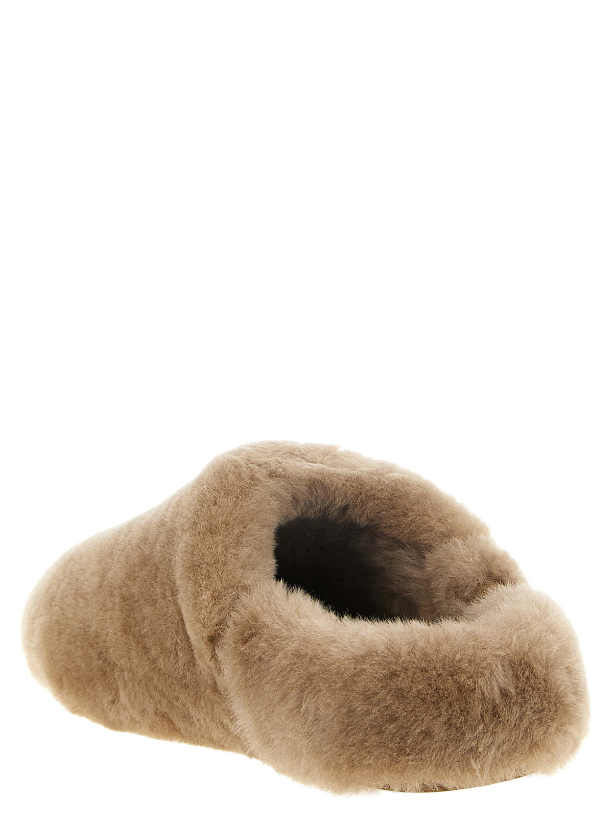 UGG Brown Elea Fluffed Sabots