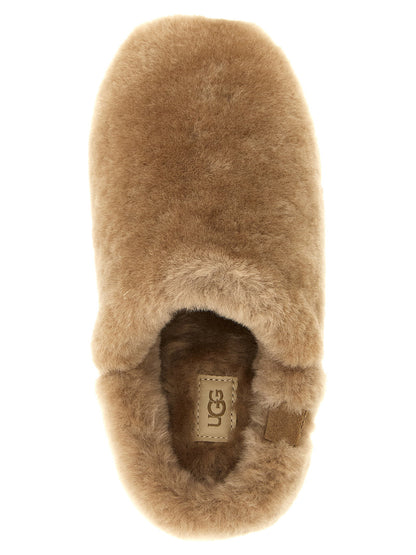 UGG Brown Elea Fluffed Sabots
