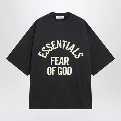 Fear of God Essentials Campus 90s T-shirt in heavy cotton, faded black