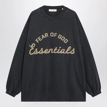 Fear of God Essentials Training 90s long-sleeve grey cotton jersey T-shirt