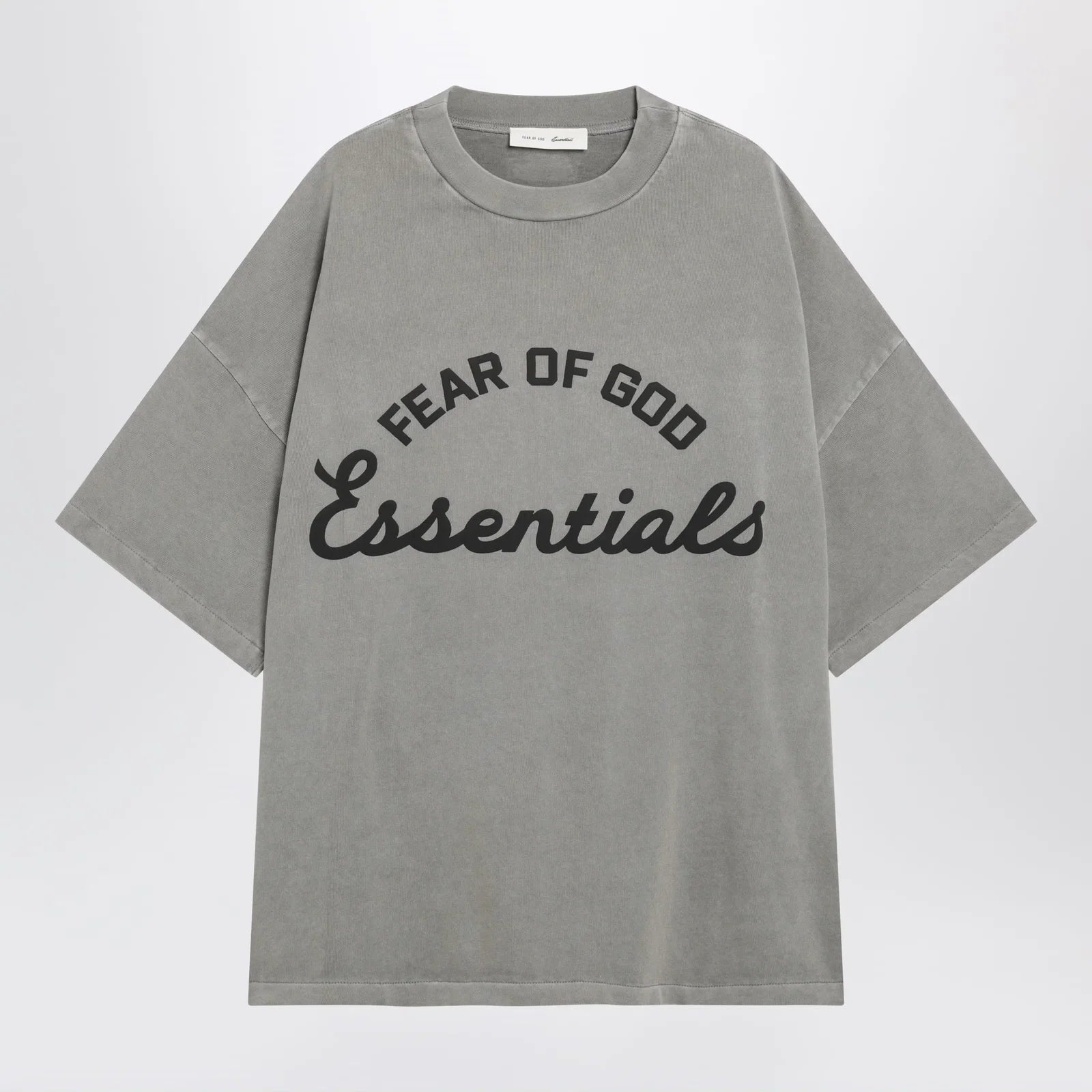 Fear of God Essentials Training 90s faded grey cotton jersey T-shirt