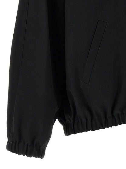 Courreges Buckle Zipped Bomber Jacket