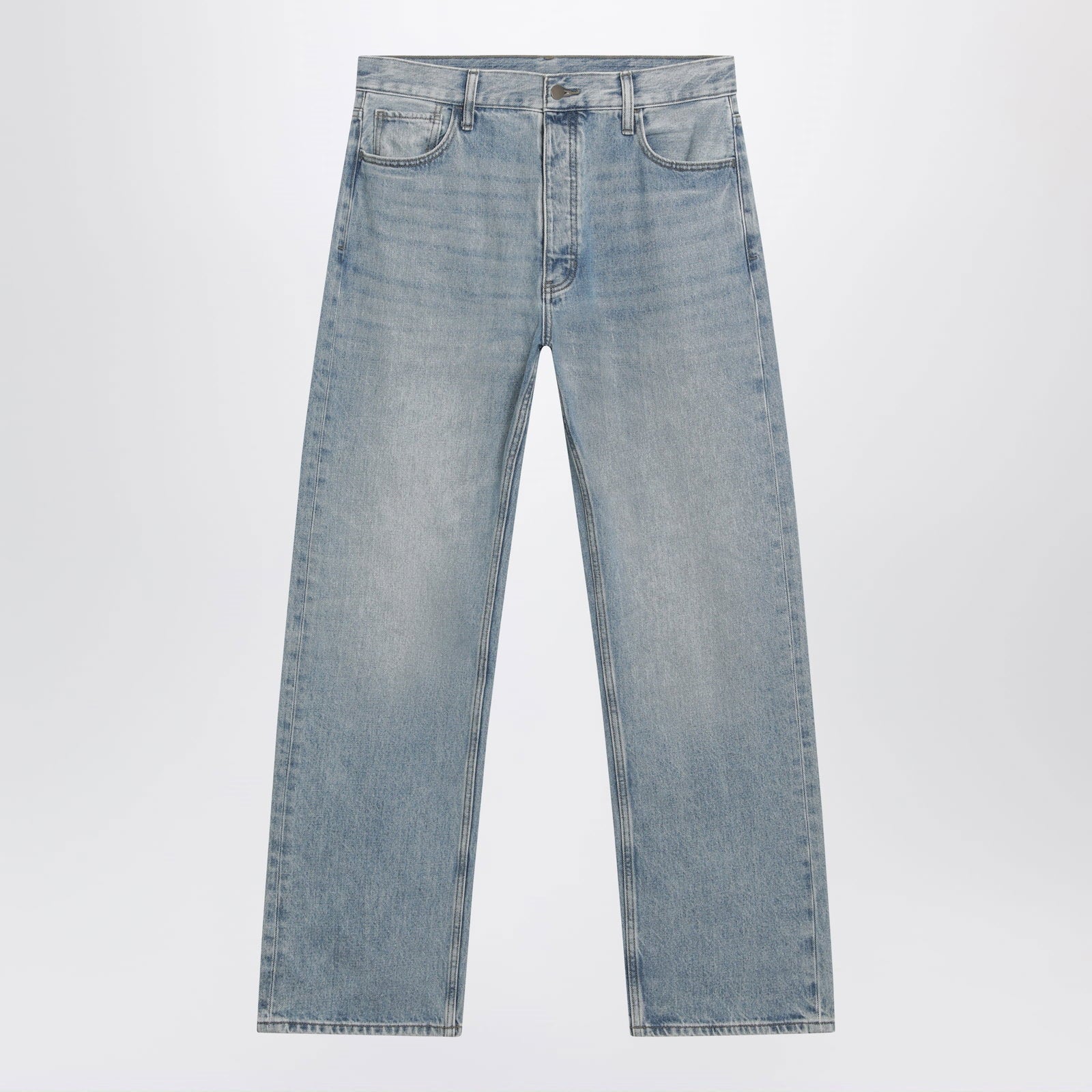 Fear of God Essentials Light blue vintage-effect denim jeans