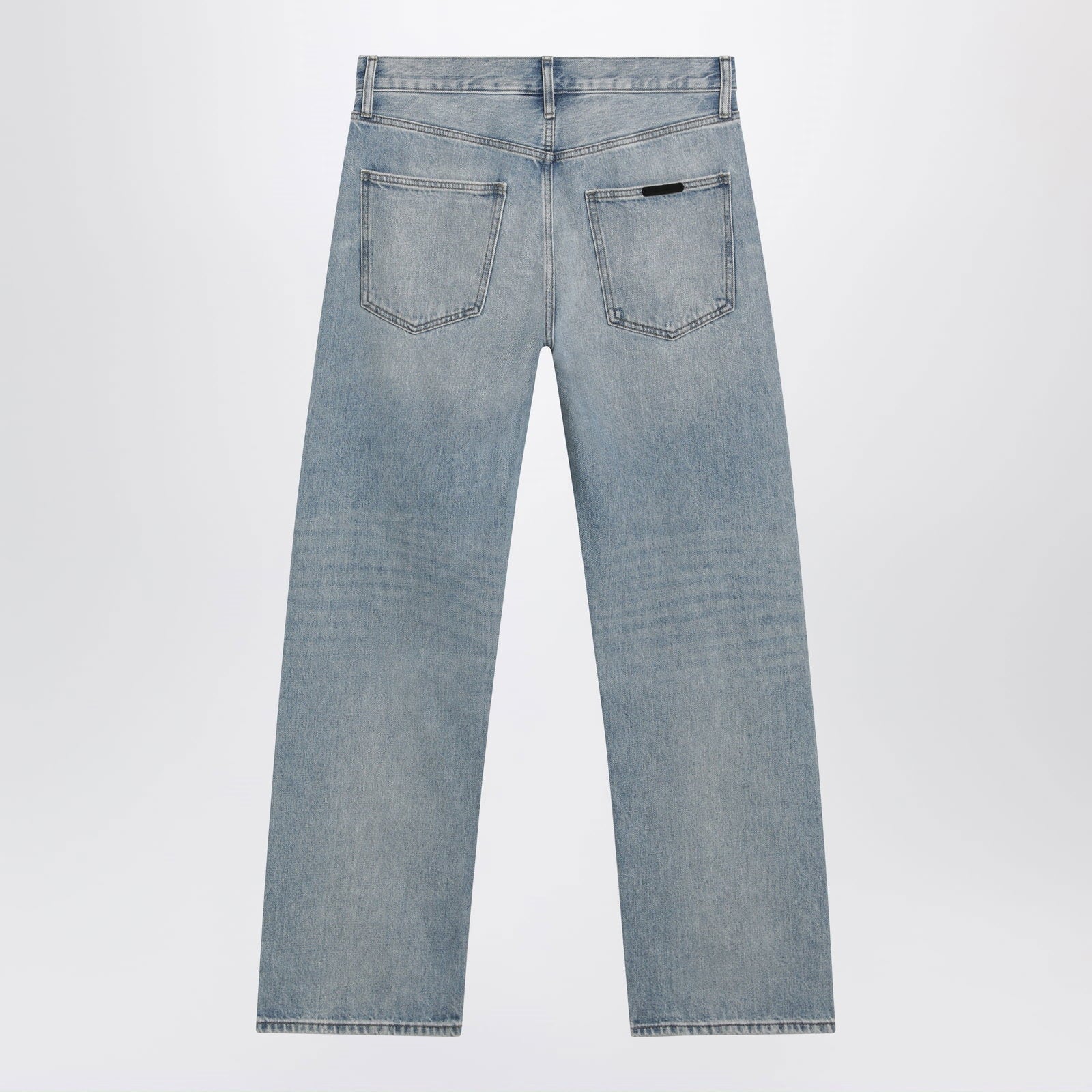 Fear of God Essentials Light blue vintage-effect denim jeans