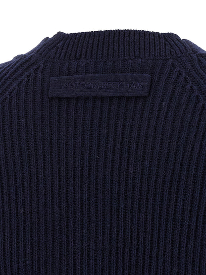 Victoria Beckham Stepped Hem Cardigan