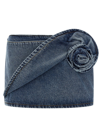 Magda Butrym Denim 12 Skirt Skirt