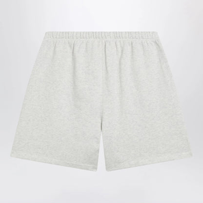 Fear of God Essentials Classic light grey mélange fleece sports shorts
