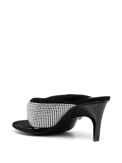 The Attico Rem crystal-embellished thong sandals