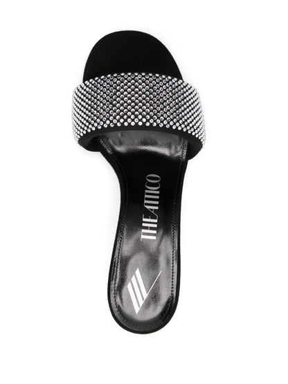 The Attico Rem Mules with rhinestones 60mm