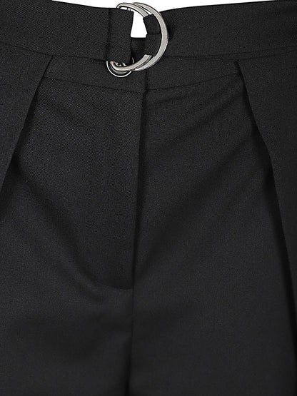 Erika Cavallini Semi-Couture Wool twill Amelia trousers