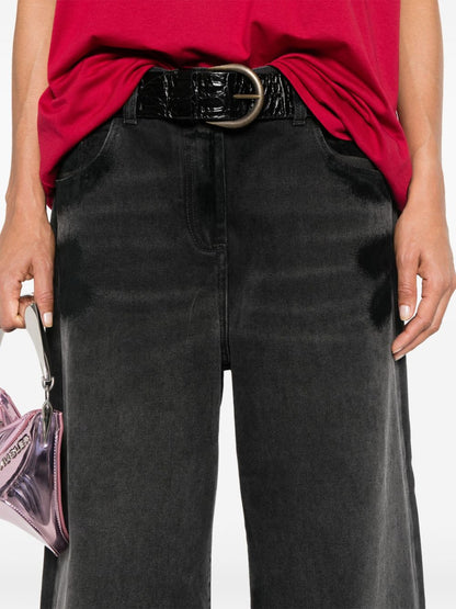 The Attico Wide-leg denim jeans