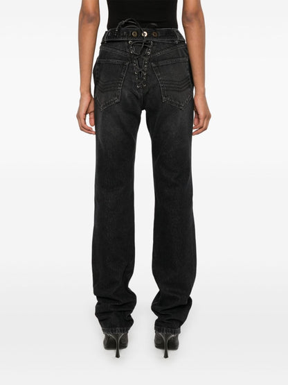 Jean Paul Gaultier Padded deatils denim jeans