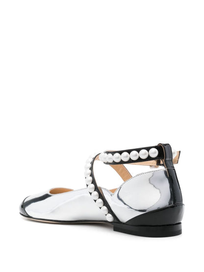 Mach & Mach two-tone ballerina shoes