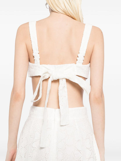 Zimmermann Crush embroidered bralette
