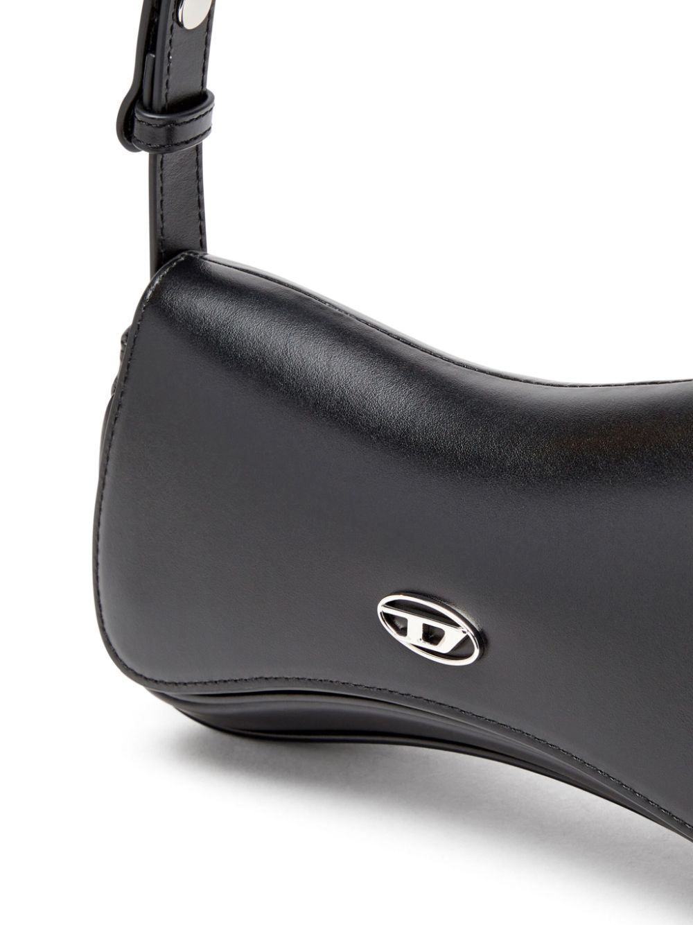 Diesel Play-Semi gloss leather shoulder bag