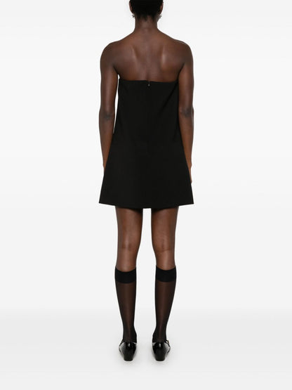 Self-Portrait crepe bandeau mini dress
