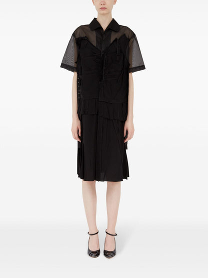 Maison Margiela Midi dress with layered design