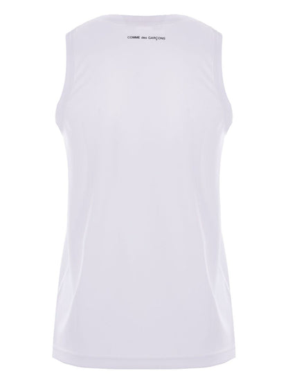 Comme Des Garcons Branded sleeveless t-shirt