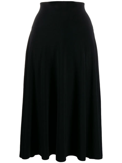 Norma Kamali Flared jersey skirt