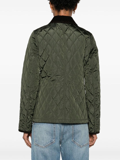 Burberry Quilted blazer corduroy collar