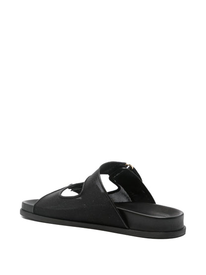 Jimmy Choo Fayence Sandal Low leather sandals with pearls