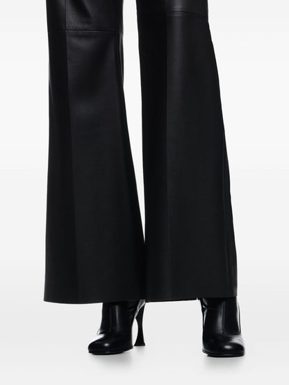 Emporio Armani Palazzo trousers in lambskin glovery