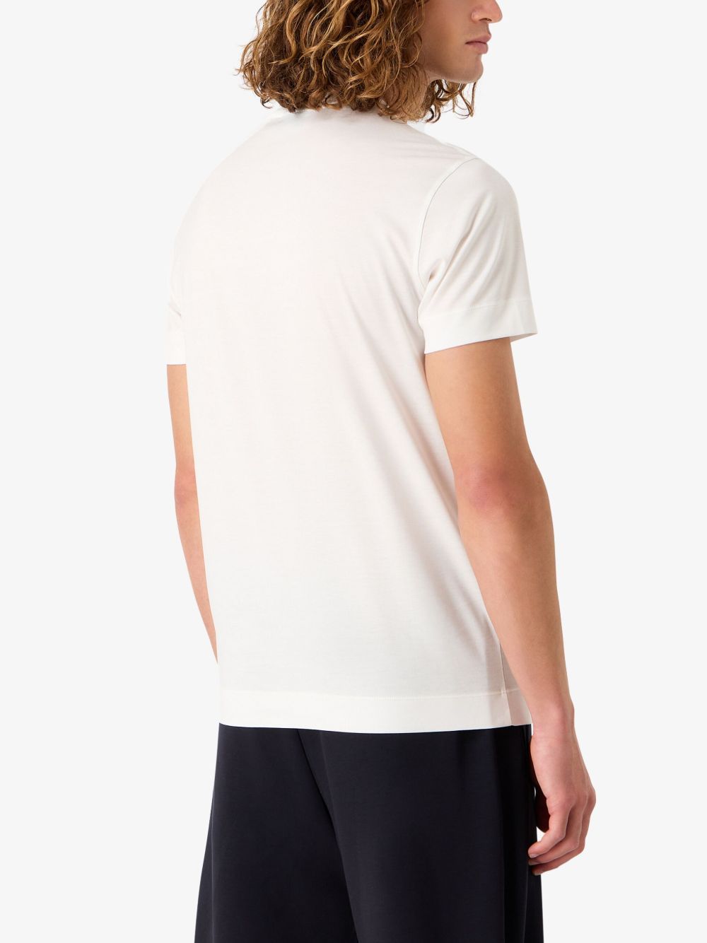 Emporio Armani Logo cotton blend t-shirt