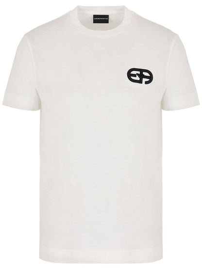 Emporio Armani Logo cotton blend t-shirt