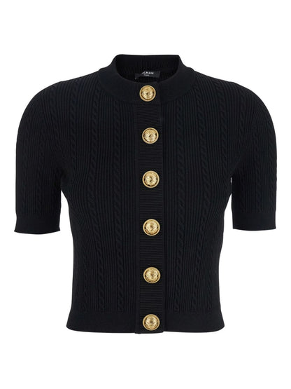 Balmain 4-pocket knitted cardigan