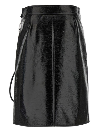 Courreges Pre Vynil midi skirt