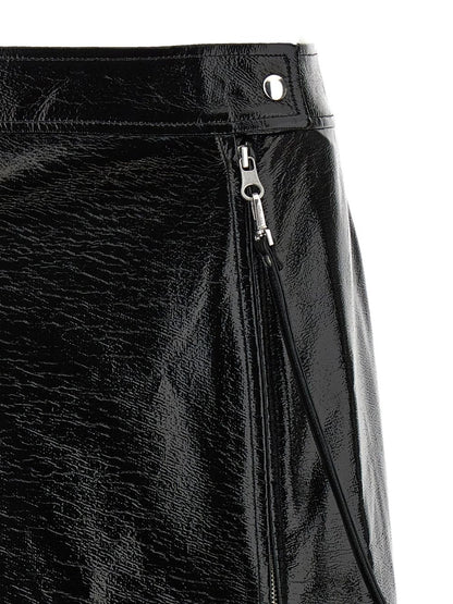Courreges Pre Vynil midi skirt