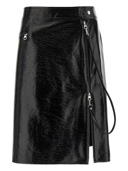 Courreges Pre Vynil midi skirt